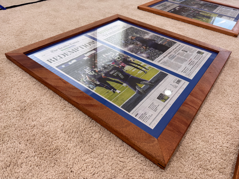 Seahawks Newspaper Frames