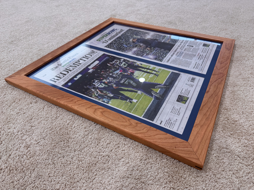 Seahawks Newspaper Frames