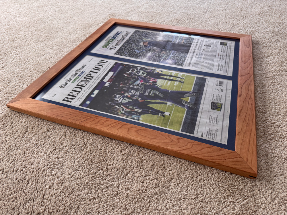 Seahawks Newspaper Frames